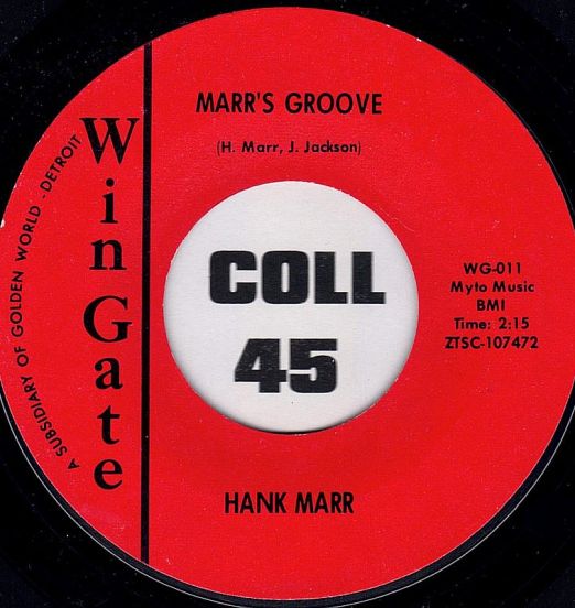 Hank Marr - Marr's Groove b/w Sonny Stitt - Stitt's Groove - Wingate 7"