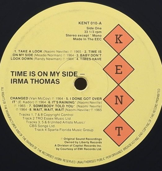 IrmaThomas-TimeIsOnMySideLABEL