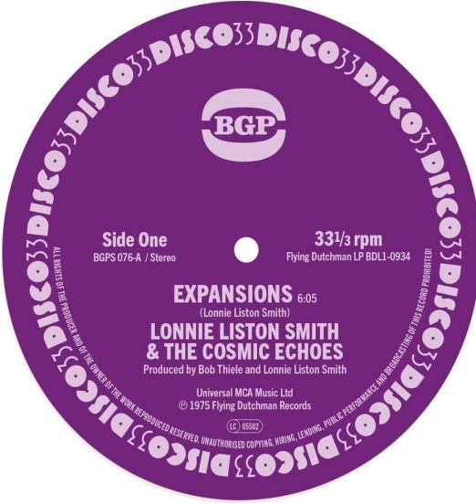 Lonnie Liston Smith & The Cosmic Echoes - Expansion b/w Cosmic Funk - BGP UK 7" 