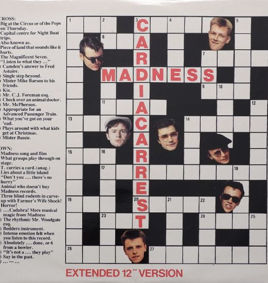 Madness – Cardiac Arrest - Stiff 12"