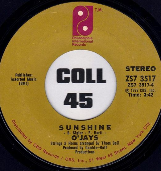 O'Jays-SunshineB