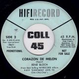 Rene Bloch – Gema b/w Corazon de Melon – HiFi DJ 7″
