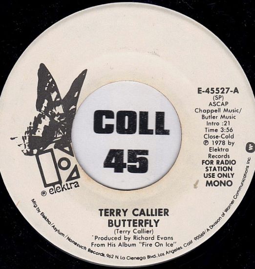 Terry Callier - Butterfly b/w Stereo - Elektra DJ 7"