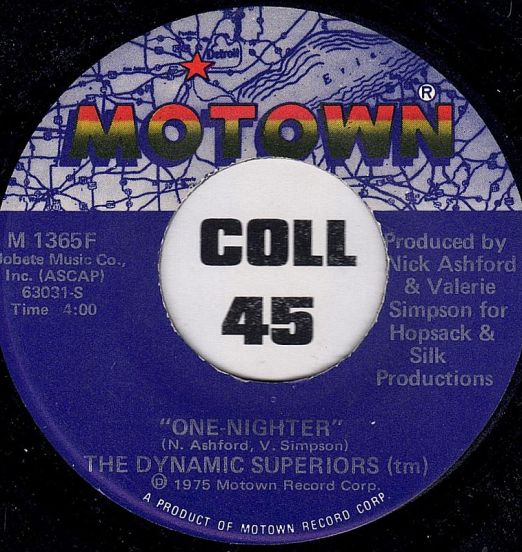 The Dynamic Superiors - One-Nighter b/w Deception - Motown 7"