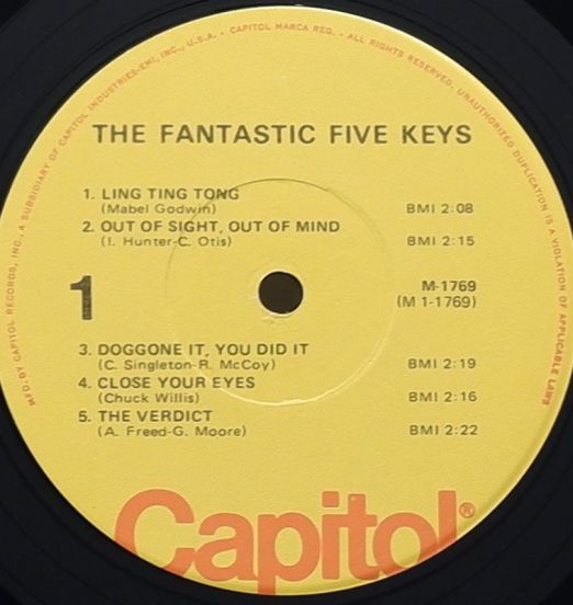 TheFantasticFiveKeys-SameLABEL