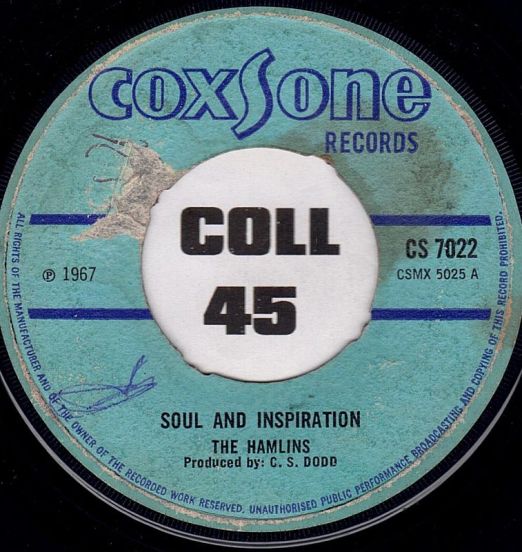 The Hamlins - Soul And Inspiration b/w The Ethiopians – Let's Get Togather - Coxsone UK 7"