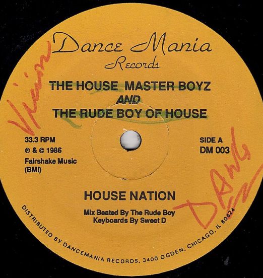 The House Master Boyz And The Rude Boy Of House - House Nation - Dance Mania 12"
