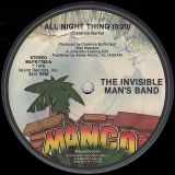 The Invisible Man’s Band – All Night Thing b/w Instrumental – Mango 12″