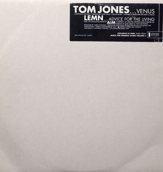 Tom Jones - Venus b/w Lemn - Advice For The Living - Lounge GER 12"