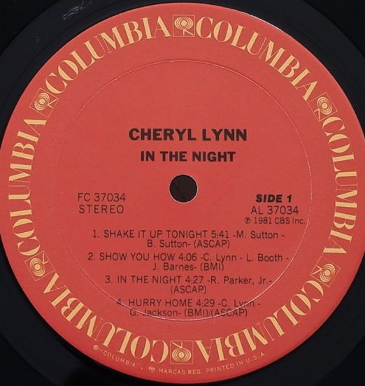 CherylLynn-IntheNightLABEL