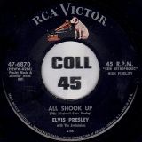 Elvis Presley With The Jordanaires – All Shook Up b/w That’s When Your Heartaches Begin – RCA Victor 7″