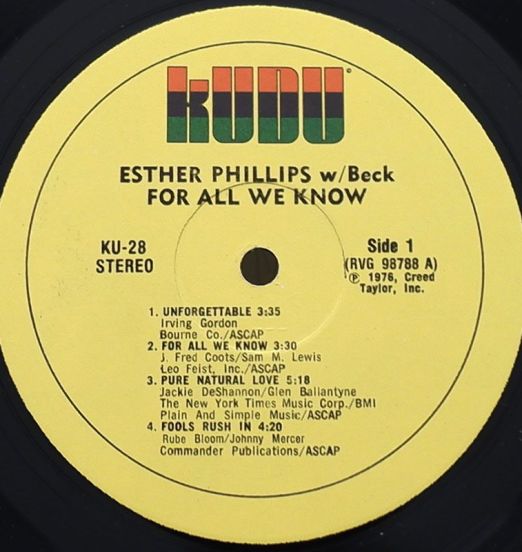 EstherPhillipsWithBeck-ForAllWeKnowLABEL