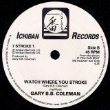 Clarence Carter – Strokin’ b/w Gary B.B. Coleman – Watch Where You Stroke – Ichiban UK 7″