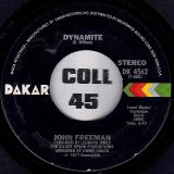 John Freeman – Dynamite b/w Instrumental – Dakar 7″