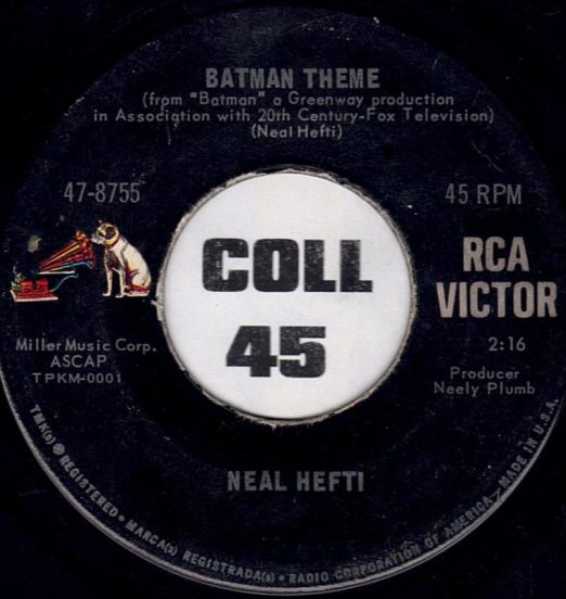 Neal Hefti - Batman Theme b/w Batman Chase - Rca Victor 7"