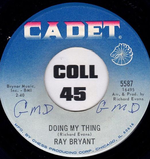 Ray Bryant - Doing My Thing b/w Pata Pata - Cadet 7"