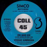 Vessie Simmons – On And On (Love Goes On And On) b/w Urban Mix – Simco 7″