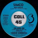 Vessie Simmons – On And On (Love Goes On And On) b/w Urban Mix – Simco 7″