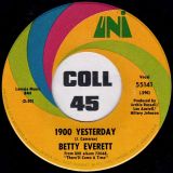 Betty Everett – Maybe b/w 1900 Yesterday – Uni 7″