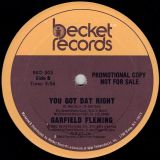 Garfield Fleming – Don’t Send Me Away b/w You Got Dat Right – Becket 12″