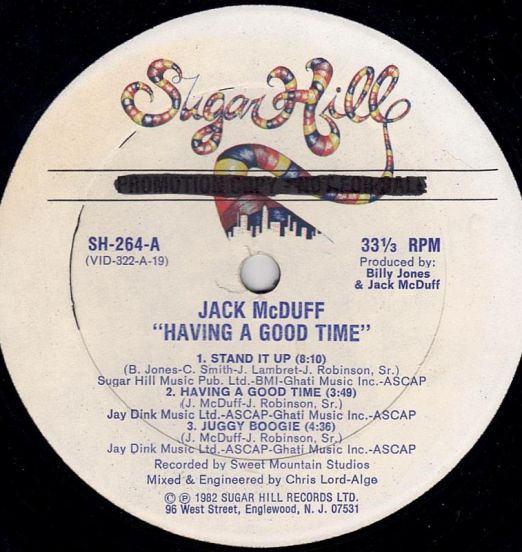 Jack McDuff - Having A Good Time - Sugar Hill DJ LP