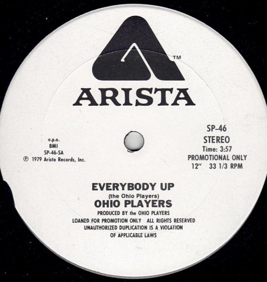 Ohio Players - Everybody Up Short b/w Long Version - Arista DJ 12"