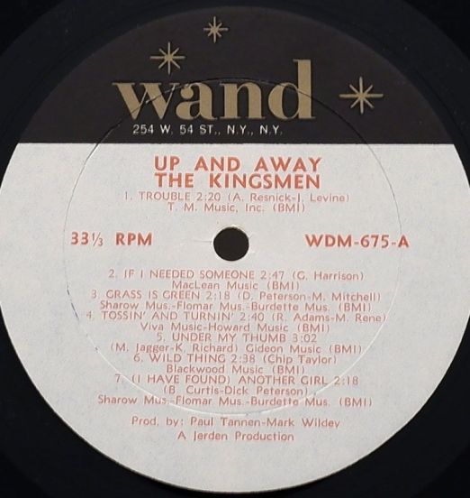 TheKingsmen-UpAndAwayLABEL
