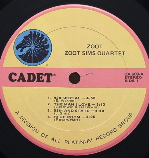 ZootSimsQuartet-ZootLABEL