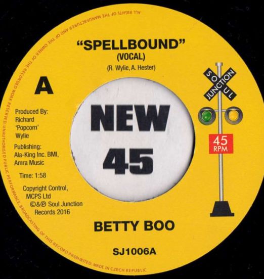 Betty Boo - Spellbound b/w Instrumental - Soul Junction UK 7"