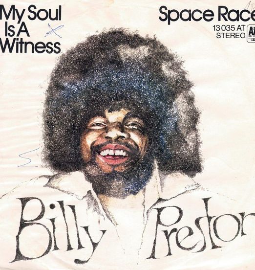 Billy Preston - My Soul Is A Witness b/w Space Race - A&M AT 7"