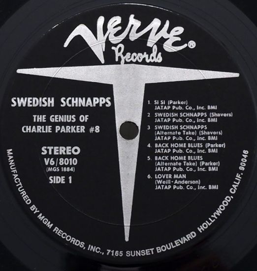 CharlieParker-SwedishSchnapsLABEL