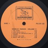 Charlie Parker – Charlie Parker (Volume V) – Everest LP