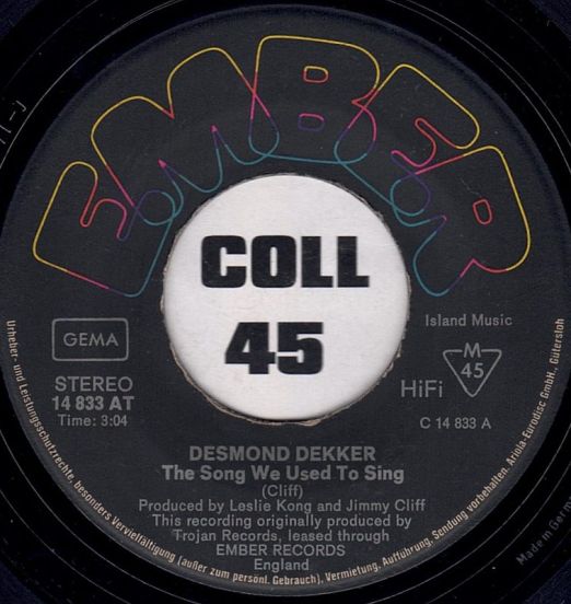 DesmondDekker-TheSongWeUsedToSingLABEL