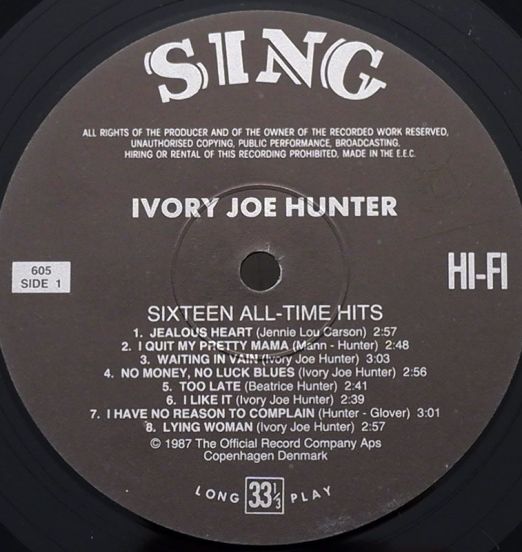IvoryJoeHunter-SixteenAlltimeHitsLABEL