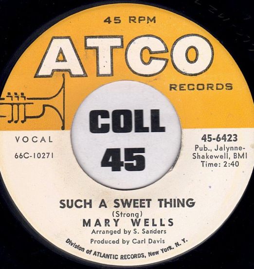 Mary Wells - Such A Sweet Thing b/w Keep Me In Suspense - Atco 7"