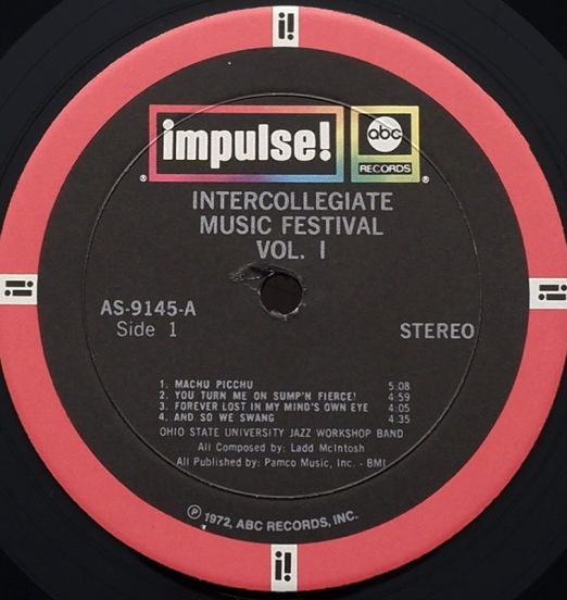 OhioStateUniversityJazzWorkshopBand-IntercollegiateMusicFestivalVolume1LABEL