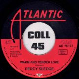 Percy Sledge – Warm And Tender Love b/w Sugar Puddin’ – Atlantic GER 7″