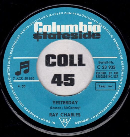 RayCharles-YesterdayLABEL