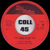 Stevie Wonder – For Once In My Life b/w Angie Girl – Tamla Motown NL 7″