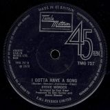 Stevie Wonder – Heaven Help Us All b/w I Gotta Have A Song – Tamla Motown UK 7″