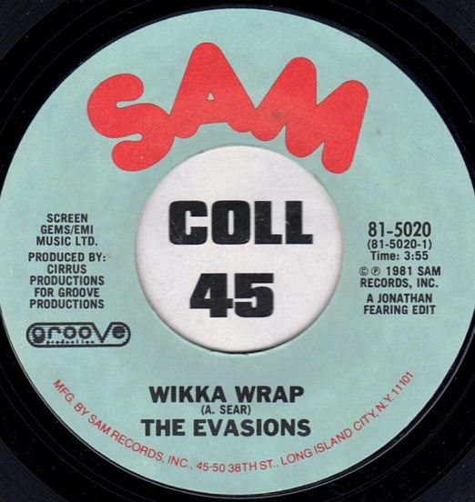 *STORE-STOCK!* The Evasions - Wikka Wrap b/w All Wrapped Up - SAM 7"