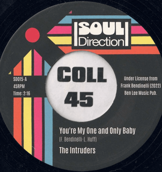 TheIntruders-YoureMyOneAndOnlyBabY-SoulDirection45UKLABELA