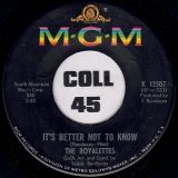 The Royalettes – It’s A Big Mistake b/w It’s Better Not To Know – Mgm 7″