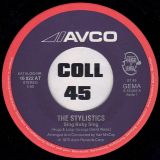 The Stylistics – Sing Baby Sing b/w Thank You Baby – Avco GER 7″