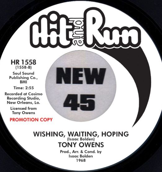 TonyOwens-Wishing,Waiting,Hoping-HitAndRunUKDJ45LABELBPROTO