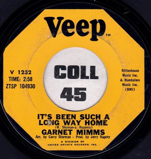 Garnet Mimms - It's Been Such A Long Way Home b/w Thinkin' - Veep 7"