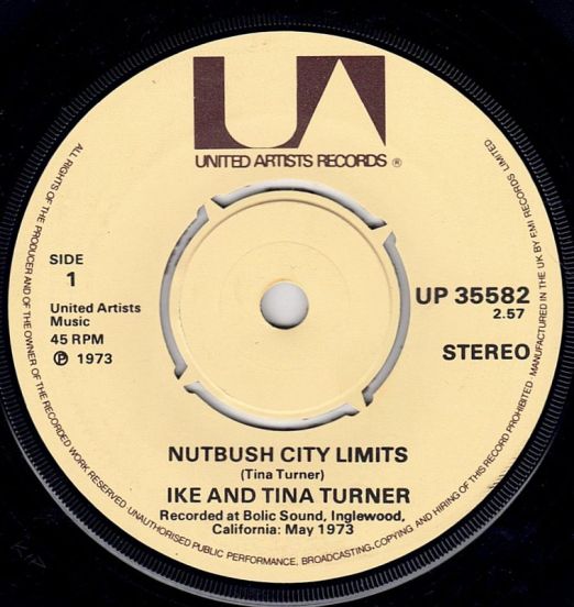 Ike And Tina Turner - Nutbush City Limits b/w Help Him - UA UK 7"