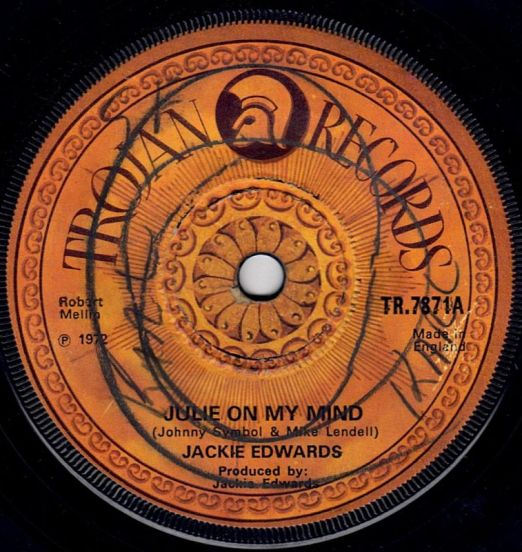 Jackie Edwards - Julie On My Mind b/w Miss Black & Beautiful - Trojan UK 7"