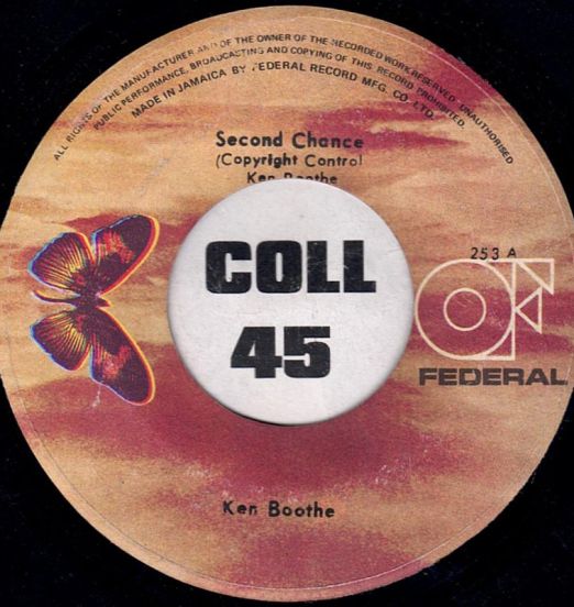 Ken Boothe - Second Chance b/w Missing You - Federal JA 7"