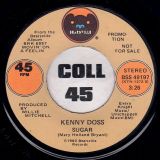 Kenny Doss – Sugar STEREO b/w MONO Version – Bearsville DJ 7″